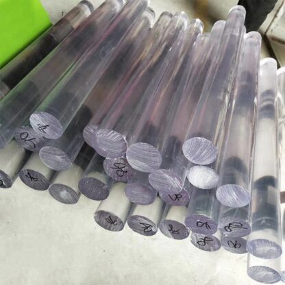 Clear PC rod inflaming retarding 100mm polycarbonate